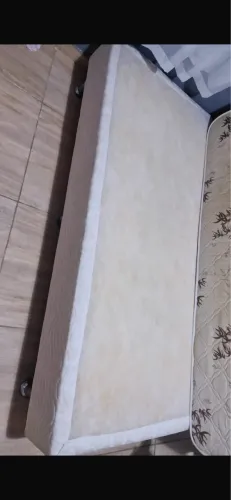 Base cama box + colchão solteiro