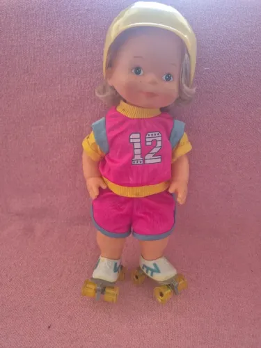Boneca Lu Patinadora Anos 80 - Bom Estado- Colecionador