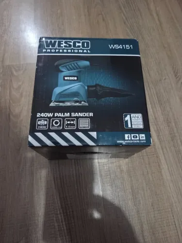 Lixadeira Orbital Oscilante 240w 1/4f Ws4151 Wesco Cor Azul-turquesa Frequência 60 Hz