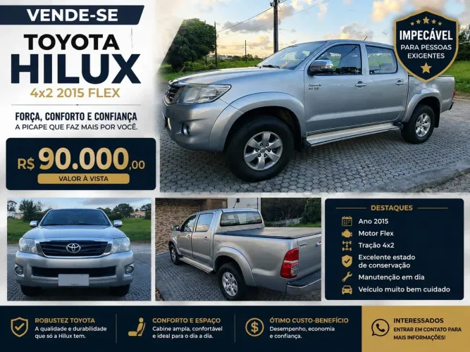 Toyota Hilux CD SRV 4X2 2.7 Flex 16V Aut. 2015