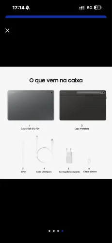 Tablet Samsung Galaxy Tab S10 FE+ 5G