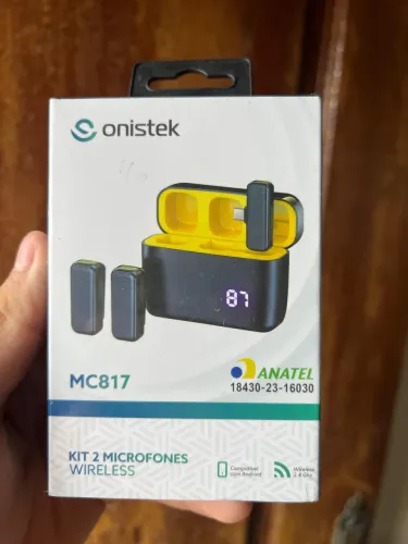 Microfone de lapela redutor de ruídos 