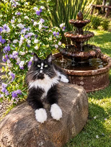 Gato Maine Coon macho ( Gatil Aldeia Maine Coon
