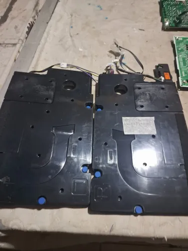 Par de alto-falantes samsung qn65q7famg +placa wifi + botão de ligar