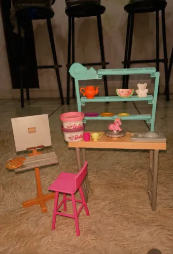 Barbie ateliê art original 