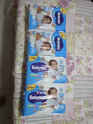 Pacote de Fraldas XXG babysec - lacradas