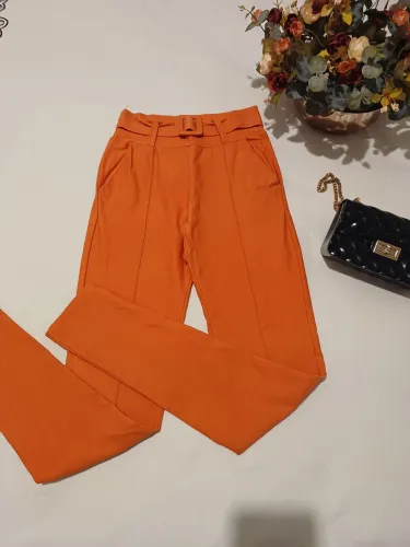 Calça Malha Laranja