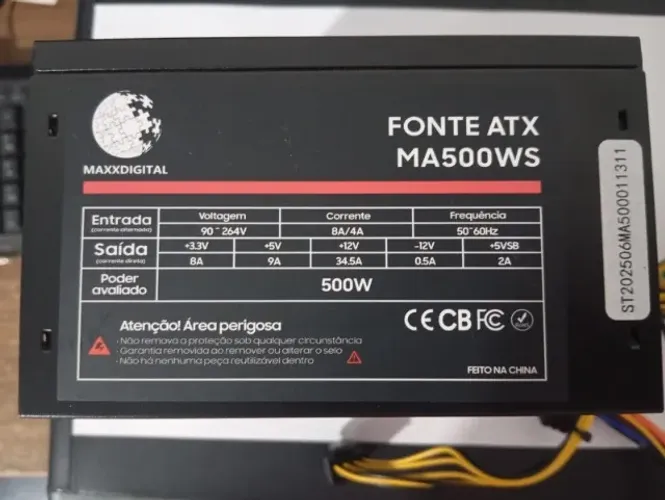 Fonte ATX 500Wts