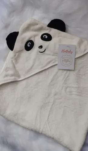Toalha infantil com capuz bichinho urso