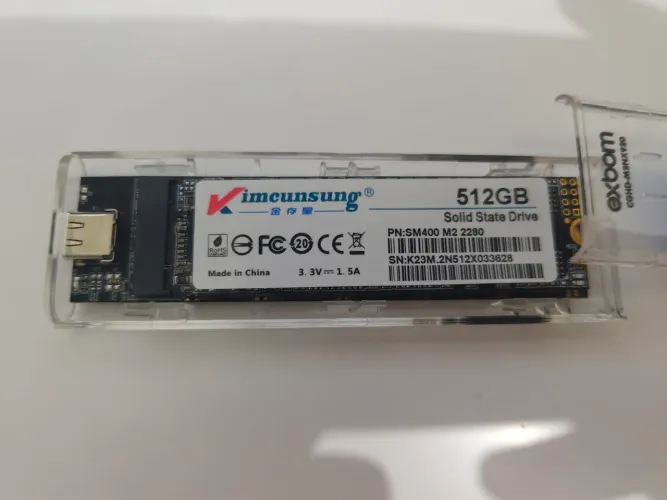 SSD 512GB M.2 SATA 100% saudável + brinde case usb