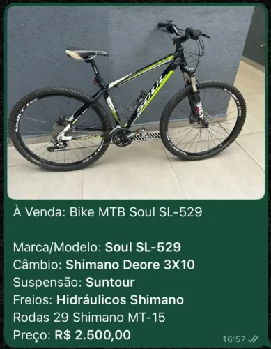 Bike MTB SOUL SL 529