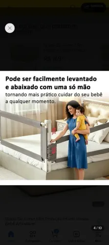 Protetor de cama infantil