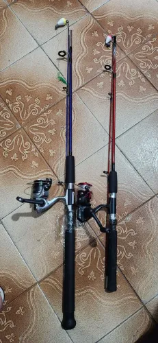 Dois kits de pesca vara e molinete sumax