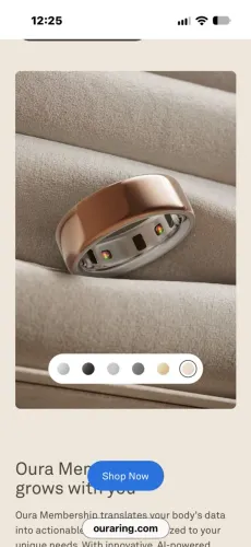 Oura Ring 4 gold rose tam 7