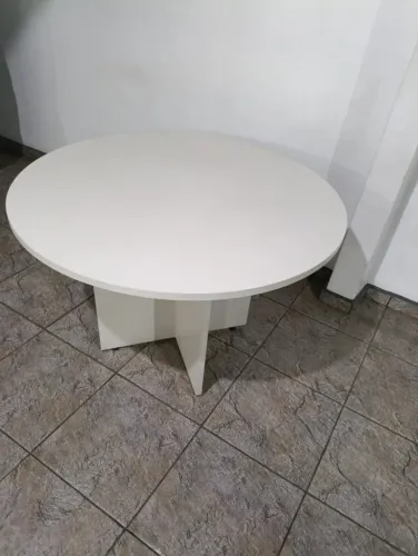 Mesa Reunião Redonda - 1,20cm diâmetro. Tampo 25mm.
