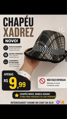 Chapéu xadrez (novo)