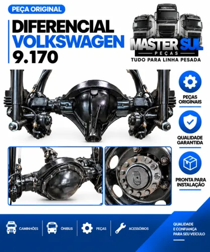 Diferencial Traseiro Completo Volkswagen 9.170 Original