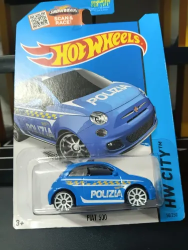 Hot Wheels Fiat 500 Polizia