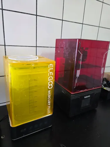 Impressora 3D Elegoo Mars 4 Max Resina + estação lava e cura Mercury