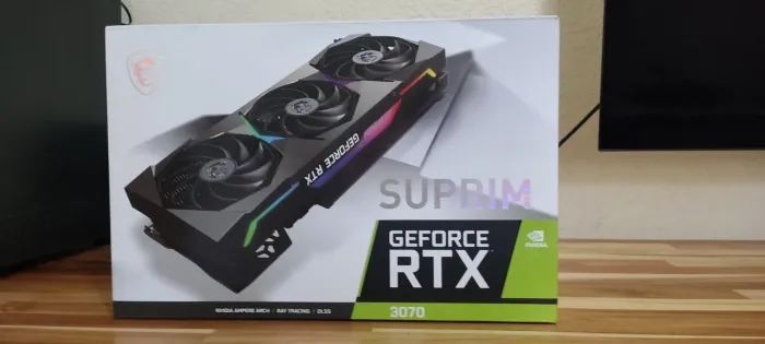 MSI GEFORCE RTX 3070 SUPRIM 8GB - Completa na Caixa