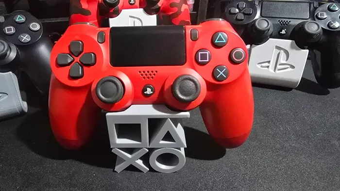 Controle Playstation 4 RED DUALSHOCK + Base de brinde 