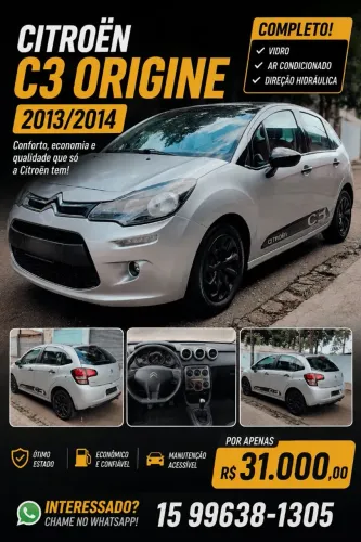 Citroen C3 Origine 1.5 Flex 8V 5P Mec. 2014