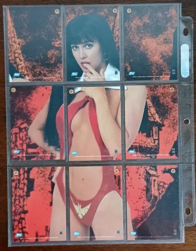 Coleção Completa Visions of Vampirella (Topps 1995) - 90 Cards + Folhas Ultra-Pro