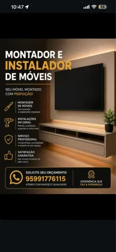 Montador e instalador de móveis