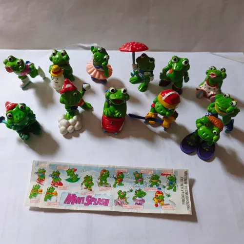 Kinder ovo coleção completa Mini Splash com papel