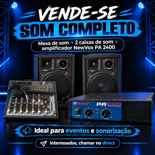 Mesa de som completa