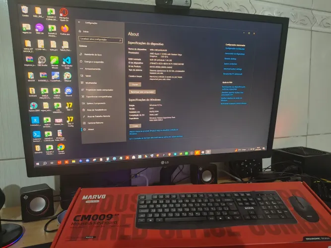 Computador Completo Rápido p/ Escritório, Home Office ou PDV/Servidor + Monitor LG 24"