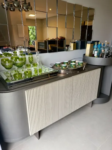 Móvel Buffet Jantar com Bar Móvel Premium