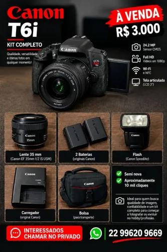 CAMERA CANON T6I