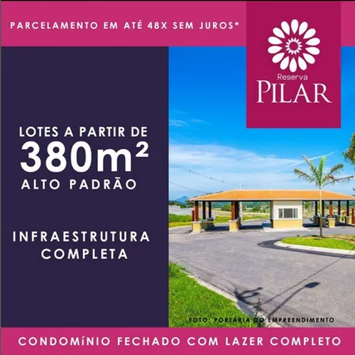 Reserva Pilar Maricá - Lotes a partir de 380m² - Financie em até 156x Fixas!