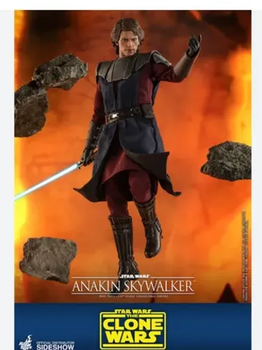 Hot toys anakin Skywalker with stap guerra nas estrelas star Wars 1/6