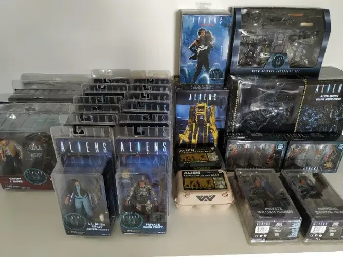 Coleção Aliens Neca 8º Passageiro O Resgate Alien 3 Queen Power Loader Packs