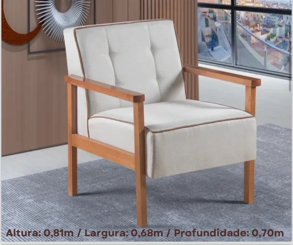 Poltrona Decorativa Pilar t54
