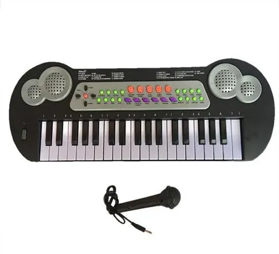 Teclado Orgao Eletrico C/ Microfone 37 Teclas Fu3157 Hs8888