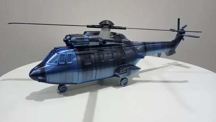 Helicóptero Decoração Super Puma AS 322