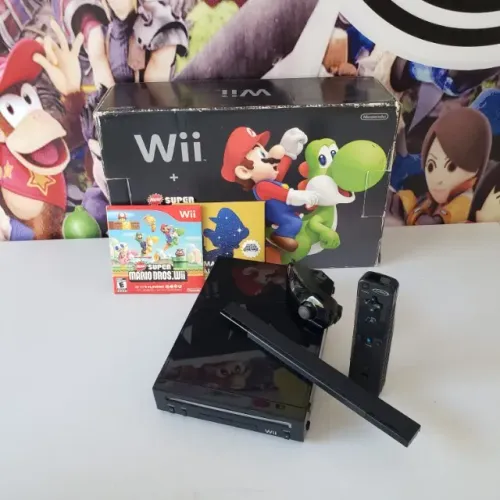 Nintendo Wii desbloqueado na caixa original.