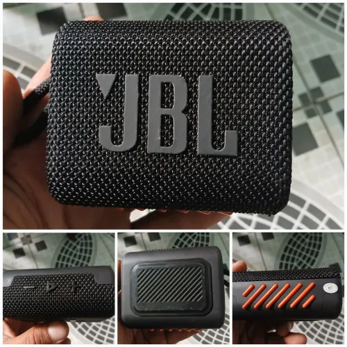 Caixa de Som JBL, Bluetooth, Go 3, Ultraportátil - Preta e Prova D'Água