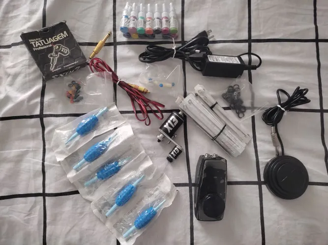 Kit Completo de Tatuagem Profissional
