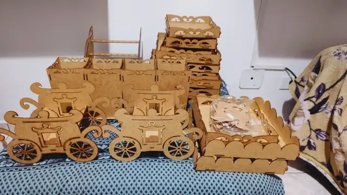 Vendo essa decoração de MDF 