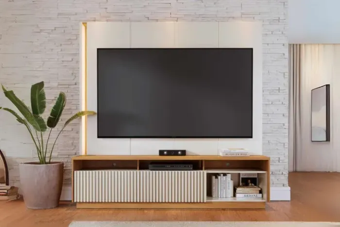 sala home rack painel