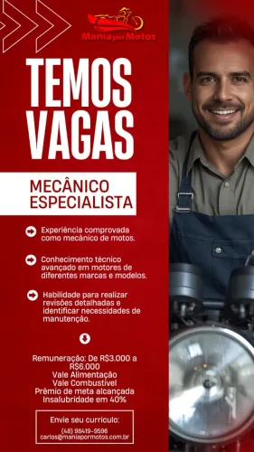 MECÂNICO MOTOCICLETAS