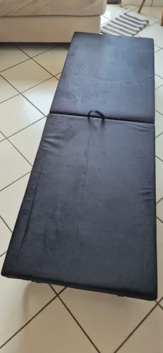 Cama dobrável preta