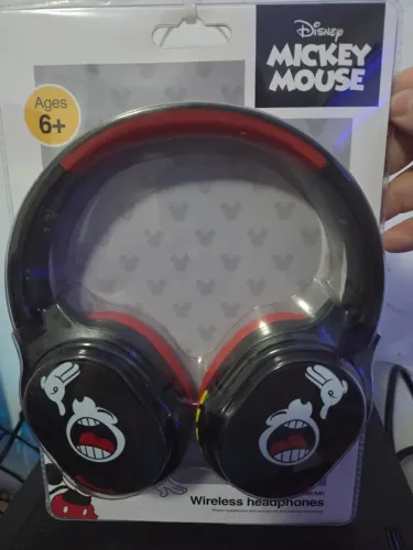 Fone de ouvido Xtech XTH-D660MK Mickey Mouse -Preto/vermelho - X-Tech