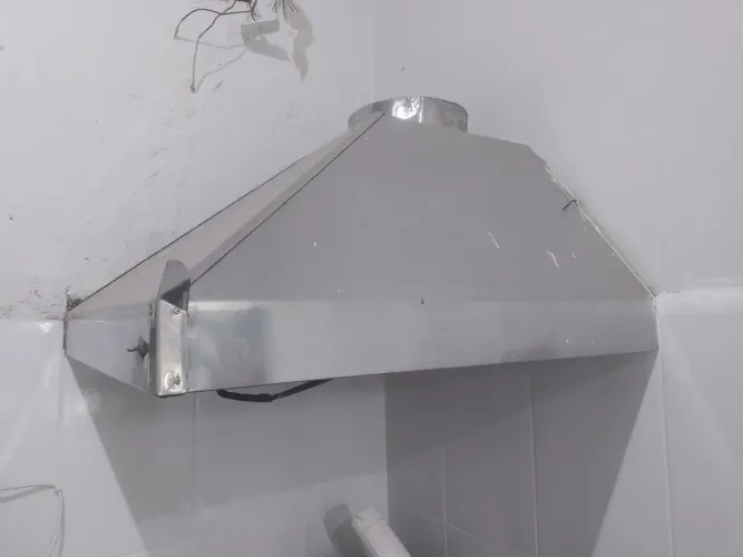 Coifa para cozinha de inox - Ideal para cozinhas de lanchonetes, bares ou residências.