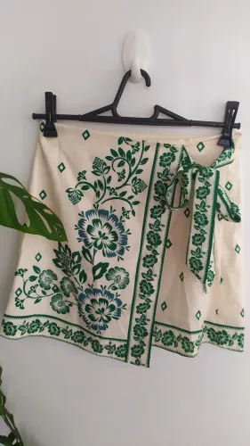 Saía estampada envelope 