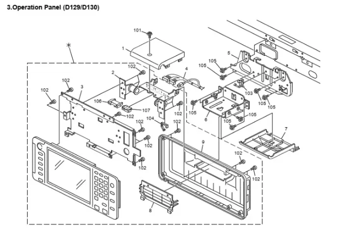 Painel de Toque - Ricoh Original  (MP 4000 4001 5000 5001 5002)